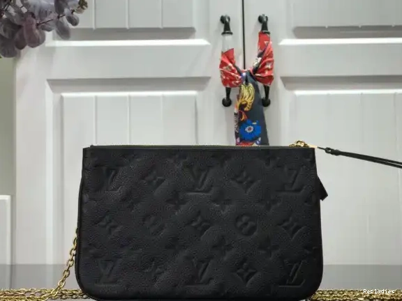 Rep ladies POCHETTE LOUIS DOUBLE ZIP VUITTON 0519